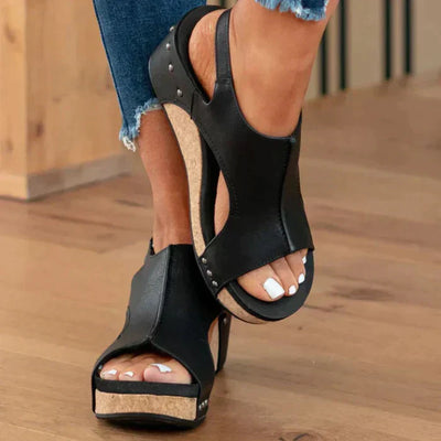 Nicole - Comfortabele Zomer Sleehaksandalen